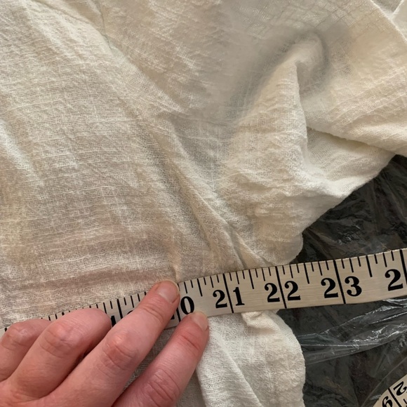 Revolve One Teaspoon Women's Button Down Shirt Gauze Poplin Cotton White Size XS - Picture 15 of 16